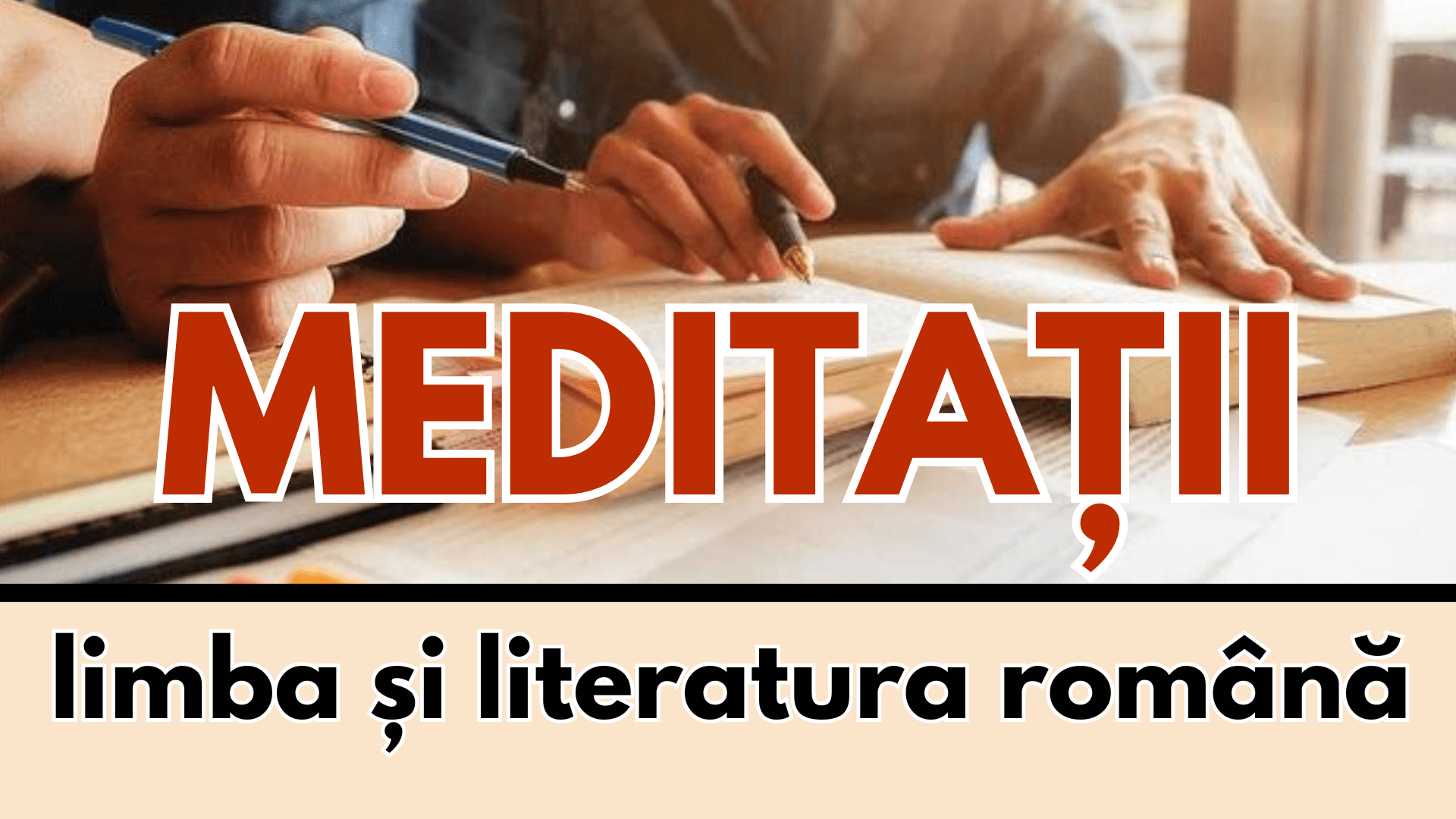 Vrei să te pregătești cu noi? (meditații online la română)