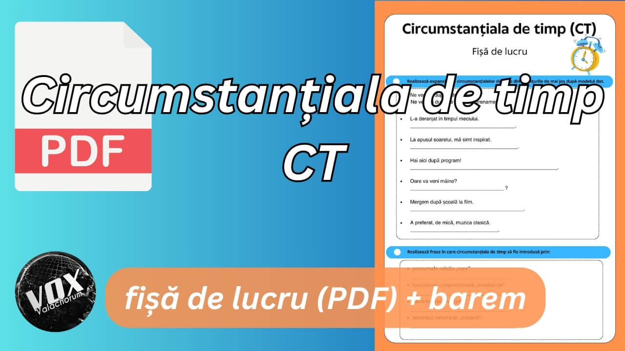 circumstantiala de timp fisa de lucru vox