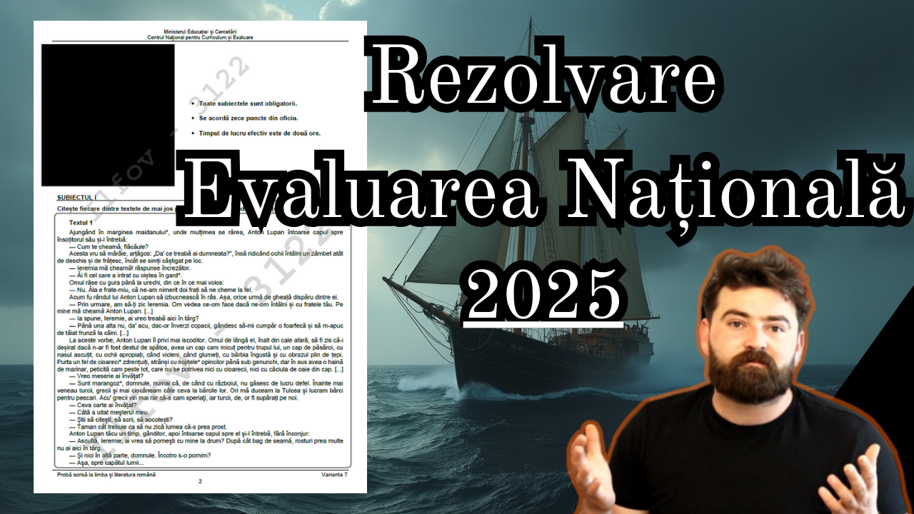 Rezolvarea subiectului Evaluării Naționale (23 iunie 2025)