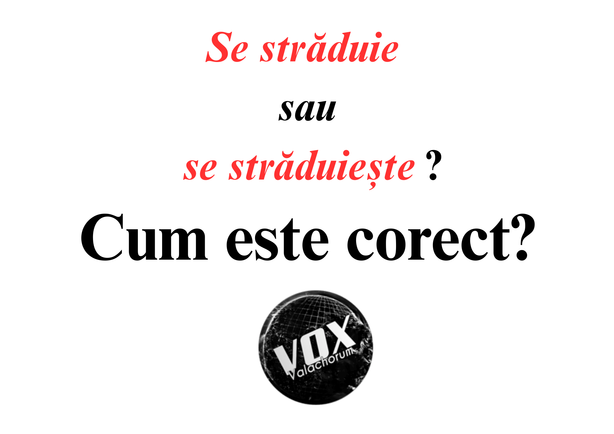 „Se străduie” sau „se străduiește”? Cum este corect?