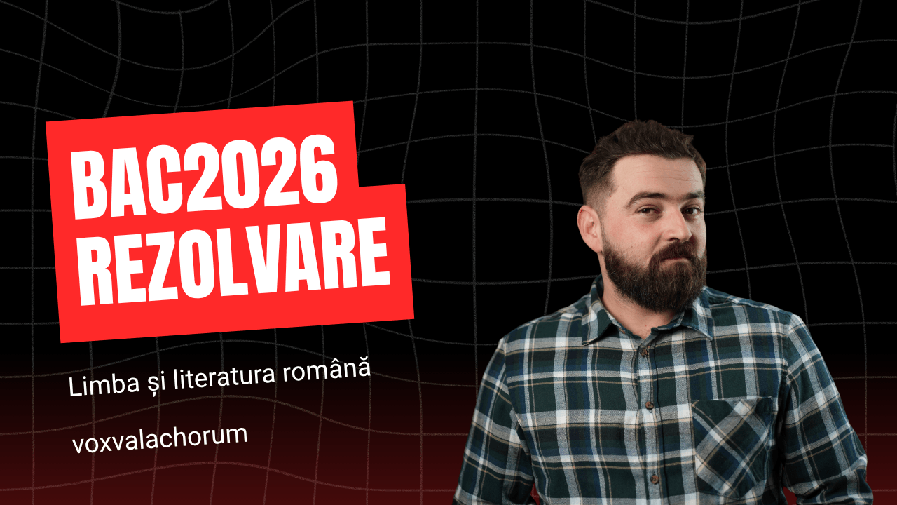 Rezolvarea subiectului de Bacalaureat din 29 iunie 2026